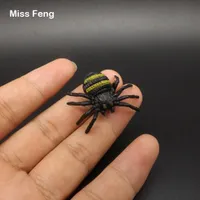 Simülasyon Oyuncak Cadılar Bayramı Plastik Örümcek Hediye Şaka Oyuncaklar Gag Prank Oyunu Çocuk Cadılar Bayramı Pratik Şaka Prank Modeli