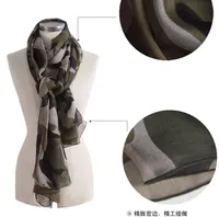 Nouveau 100% soie Fashion Lovely Nouveau motif de camouflage à venir rectangle Foulards Châle en mousseline de soie tête écharpe carrée châle