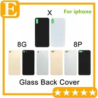 30PCS OEM för iPhone8 + iPhone 8Plus 8 plus x Back batteriluckor Husdörr bakpanel Glas med lim Klistermärke Byte Delar