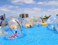 Freies Verschiffen Deutsch Reißverschluss 2m Wasser Wanderkugel Wasser Spielzeug Tanzkugel Transparente Ball Zorb Ballon