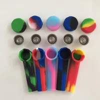 Silicone Smo king Pipe Mini Water Acrylic Hookah Bong Multi Colors Portable Shisha Hand Pipes
