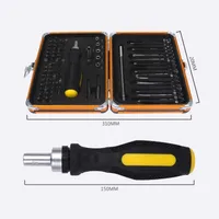 Livraison gratuite NOUVEAU 92 In1 Boîte à outils Ensemble de tournevis multifonctions Clé à cliquet Douille Ménage Outils électriques de maintenance