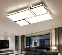 Moderne Eisen Acryl LED Deckenleuchten Home Wohnzimmer Lampe Kreative Leuchten Deckenleuchten Rechteck Schlafzimmer Deckenbeleuchtung LLFA