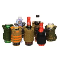 Tactical bière bouteille de boissons Cooler Mini Gilet Molle chasse Gilets Modèle Coupe manches réglable Bretelles Beverage Coolers