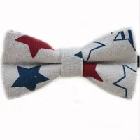 New Release Cute Baby Bow tie Boys Girls Bowtie Kids Bow Ties Cotton Linen Butterfly Tie Pyramid /Sailboat /Flower /Star Bowties