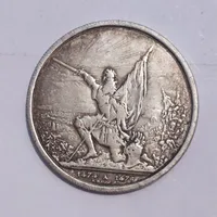 5pcs suiza monedas 1874 5 Franken copia moneda decorativa coleccionables
