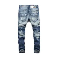 Мода Balslin Bablein Mountain Jeans промытые напечатанные джинсы для мужчин повседневная кнопка муха брюки итальянские дизайнер джинсы мужчины оптом
