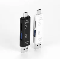 3 в 1 Тип-C кард-ридер Micro USB Тип-C флэш-накопитель адаптер разъем высокоскоростной TF карт памяти для Macbook телефон OTG