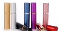 5ML Mini Draagbare Hervulbare Parfum Verstuiver 5 ml Aluminium Spuitfles Lege Parfum Flessen Gratis Kleurrijke hoge kwaliteit