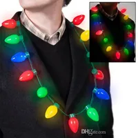 크리스마스 불빛 목걸이는 LED 성인식을위한 전구 파티 파티 또는 새해 선물로 애들을 LED가 목걸이