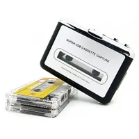 Freeshipping USB2.0 bewegliches Band zu PC-Superkassette zu MP3-Audio-Musik-CD Digital-Player-Konverter-Aufnahme-Recorder + Headphone