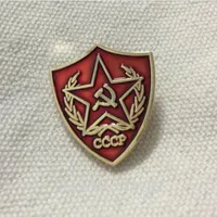10 sztuk Socjalizm Rosyjski Lapel Pin Badge Zwycięstwo Day Collect Sviet CCCP Red Star Flag Emalia Broszka i Pinów Metal Craft