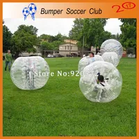 Envío gratis 1.2m burbuja inflable balón de fútbol juguetes al aire libre para niños Bola de parachoque Bola de burbuja Zorb Balloon Loopy Football
