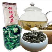 250g thé chinois Fragrant vert bio dragon perle fleur de thé de santé du Nouveau printemps thé vert usine alimentaire vente directe