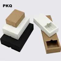 Free shipping wedding party favors present box white small kraft box for soap jewelry DIY drawer paper boxes for packaging 50pcs