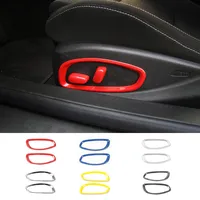ABS Botón de ajuste del asiento del anillo de Decoración Accesorios para Chevrolet Camaro 2017 Hasta Car Styling Interior Accessori