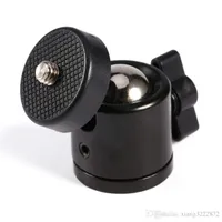Couleur Noir 360 degrés Mini trépied Rotule Rotule 1/4" Vis support pour fixation Accessoires pour appareil photo DSLR Camera DSLR DV