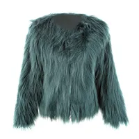 2017 Imitation Fur Overcoat Short Fur Coat Floating Hair Jacket Faux  Jackets Hairy Party Winter Warm Coat Plus Size XXXL