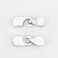 5 Set Side Hook Clasps armband Fynd för 5 mm 10 mm platt lädersladdtillbehör smyckesfynd276j