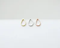 De nieuwste elementen drop -vorm stud oorbellen zinklegering verzilverde stud earring voor vrouwen groothandel