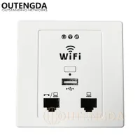 Outengda WPL6058 Drawing-Painel White-Painel Indoor 86 Tomada de Parede com WiFi Inwall Ap Acesso Sem Fio