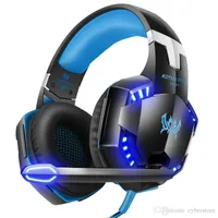 G2000 Stereo Gaming Headset LED-Licht-Kopfhörer Noise Cancelling-Kopfhörer mit Mic Mac kompatibel PS PC Xbox One-Controller