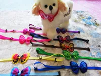 30pc New Handmade Farfalla Pet Puppy Dog Cat Papillon Regolabile Butterfly Dog Cat Bowties Accessori per cani Collare Pet Supplies