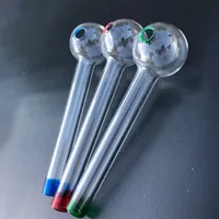 Handcraft Glass Oil Burner Pipe Mini Fumo Hand Pipes Spessore tubo di vetro colorato per Dab Rig Bongs