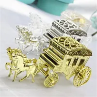10st / Lot Cinderella Carriage Wedding Favor Boxes Candy Box Royal Wedding Favor Boxes Gifts Event Party Supplies