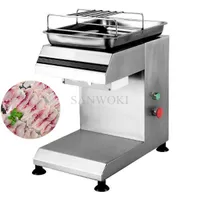 Máquina de cortador de carne comercial; carne de res cruda cortando cerdo con congelado molinillo de pollo slicer dricer