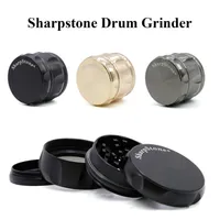 Sharpstone Grinder Drum Style Herb Grinders 63mm 2.48 Inch Metalen Spice Crusher 4 Onderdelen Individuele Verpakkingsbox E Sigarettenaccessoires