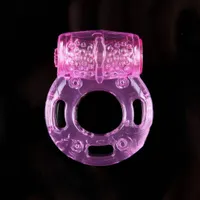 Tubería de silicona vibrando anillo de pene anillo de polla anillo de mariposa juguetes sexuales para vibrador masculino Productos sexuales juguetes para adultos vibrador de juguete erótico