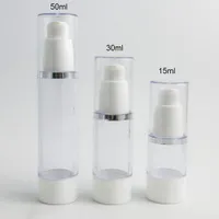 20 x 15 ml 30 ml 50 ml Airless Pump Bottle 1 oz cosmétique rechargeable Container PP airless emballage cosmétique