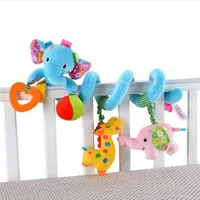 Neugeborenen Kinderwagen Spielzeug Schöne Elefanten Lion Modell Babybett Hängen Spielzeug Pädagogisches Babyrassel Spielzeug
