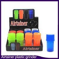 Nyaste Airtainer 2 i 1 Herb Grinder Container Herb Tobacco Storage Acrylic Bottle Style Five Color 0266214-1