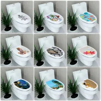 Helloyoung 32 * 39 cm Sticker WC Cover Toilet Voetstuk Toiletten Kruk toilet Lid Sticker WC Woondecoratie Badkameraccessoires
