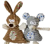 Darmowa Wysyłka Soft Puppy Dog Toy Squeaker Sound Toys Pluszowe Zabawki Rabbit Słoń Mieszane Zabawki 20 Sztuk / partia