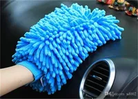 Chenille Cleaning Gloves Microfiber Car Wash Mitt Clean Window Tool för fasta färger Slitstark Dekontaminering Multifunktion 2ZK II