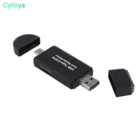 3 in 1 OTG Card Reader Flash Drive High-speed USB 2.0 TF/SD/Micro SD Kart Type C Memory Card Reader for Android phone Tablet PC
