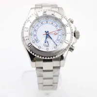 44MM Silver Stainless Steel Automatic Mechanical Sapphire 116689WAO Model Mens Watches Rotating Top Ring Bezel White Dial Calibre4161 Watch