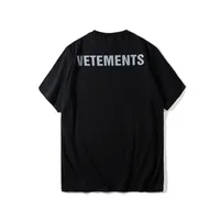Bästa Version 2018 Vetements personal Kvinnor T-shirts Tees Hiphop 3m Reflektion Män Coon Tee Sommar