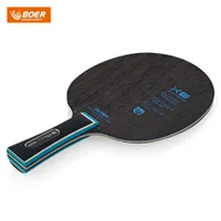 BOER X6 Table Tennis Ping Pong Racket Paddle Bat con la manija con el material híbrido ayous de 7 capas