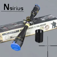 NSIRIUS Gold Tactical 4-16X40 AO Riflescope Optical Sight Red Green llluminate Crosshair Hunting Rifle Scope