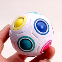 Sfärisk magisk kub hastighet regnbåge boll fotboll pussel roligt kreativa barn pedagogiska lärande leksaker för barn vuxna gåvor till330