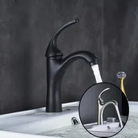 Wholesale Factory Oil Rubbed Bronze Bathroom Black Waterfall Basin Faucet With Single Hole One Handle Sink Mixer Tap