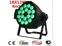 2st / mycket LED par ljus 18x12W 4In1 RGBW Flat plast LED-par kan disco lampa scenlampor Luces DiscoTeca Laser Beam Luz de Pro