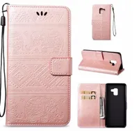 Elephant Flip Card Slot Wallet Leather Cover Phone Case for Samsung A40 70 20E M10 20 Huawei Y9P H20 P20L 2019