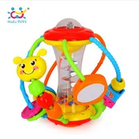 HUILE TOYS Juguetes para bebés Ball 929 Baby Rattles Juguetes educativos para bebés Bola para agarrar Puzzle Multifunción Bell Ball 0-18 meses