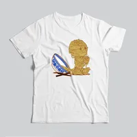 New Design Homme Summer Tee Lovely Cartoon Printed Mens Short T Shirts Creative Printing Tops Tees