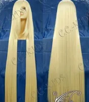200cm Extra long wig New Blonde Straight Cosplay Wig
